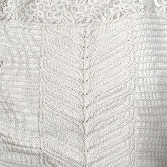 Loft mixed knit & lace pullover sweater - Picture 7 of 7